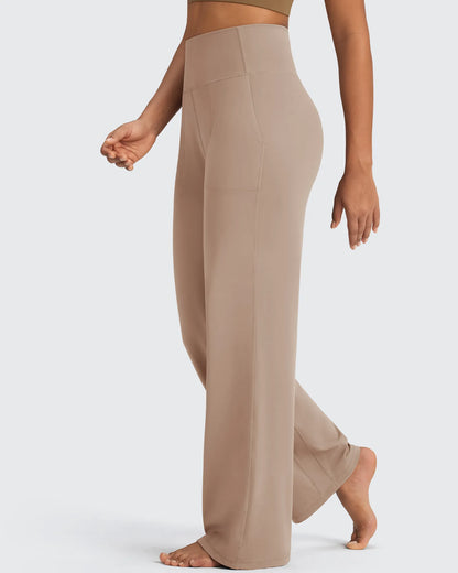 Pantalones de vestir de talle alto sin costuras BareFeel Petite