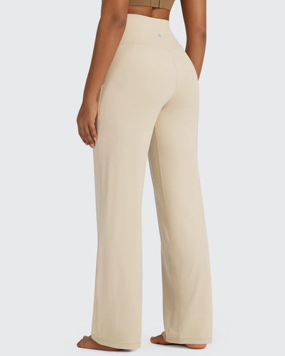 Pantalones de vestir de talle alto sin costuras BareFeel Petite