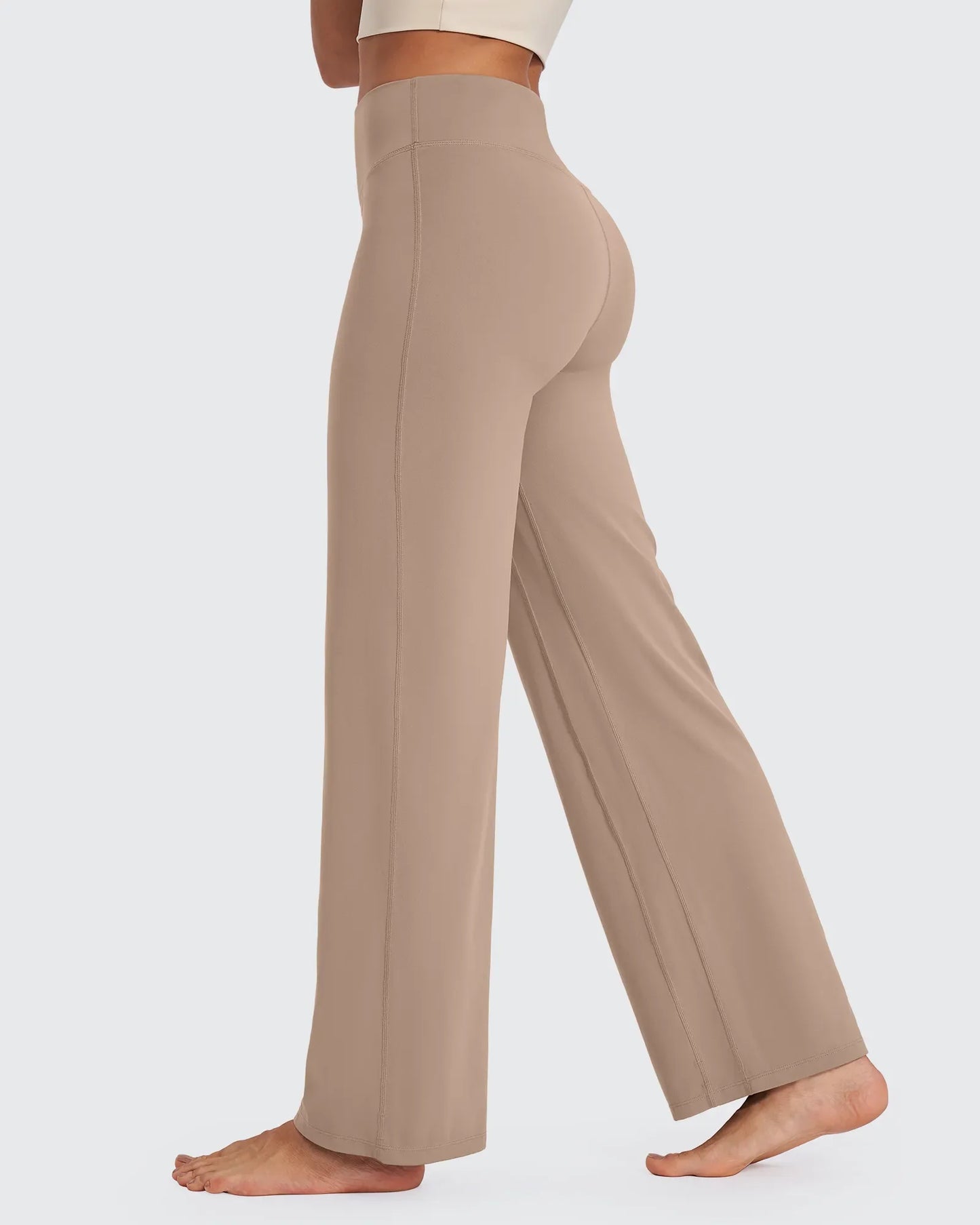 Pantalones de pernera ancha y talle alto BareFeel Tall