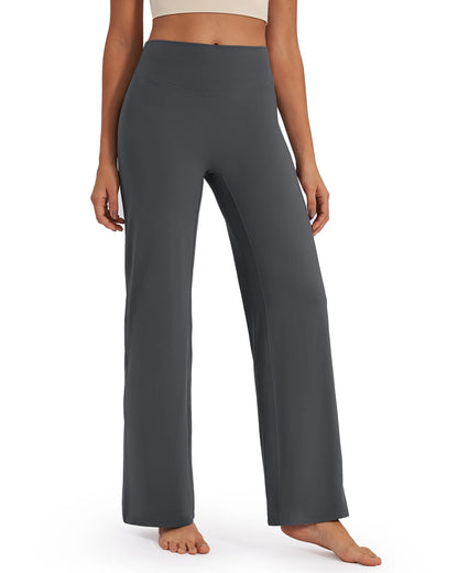 BareFeel Pantalones Anchos de Tiro Alto para Mujer (Talla Petite)