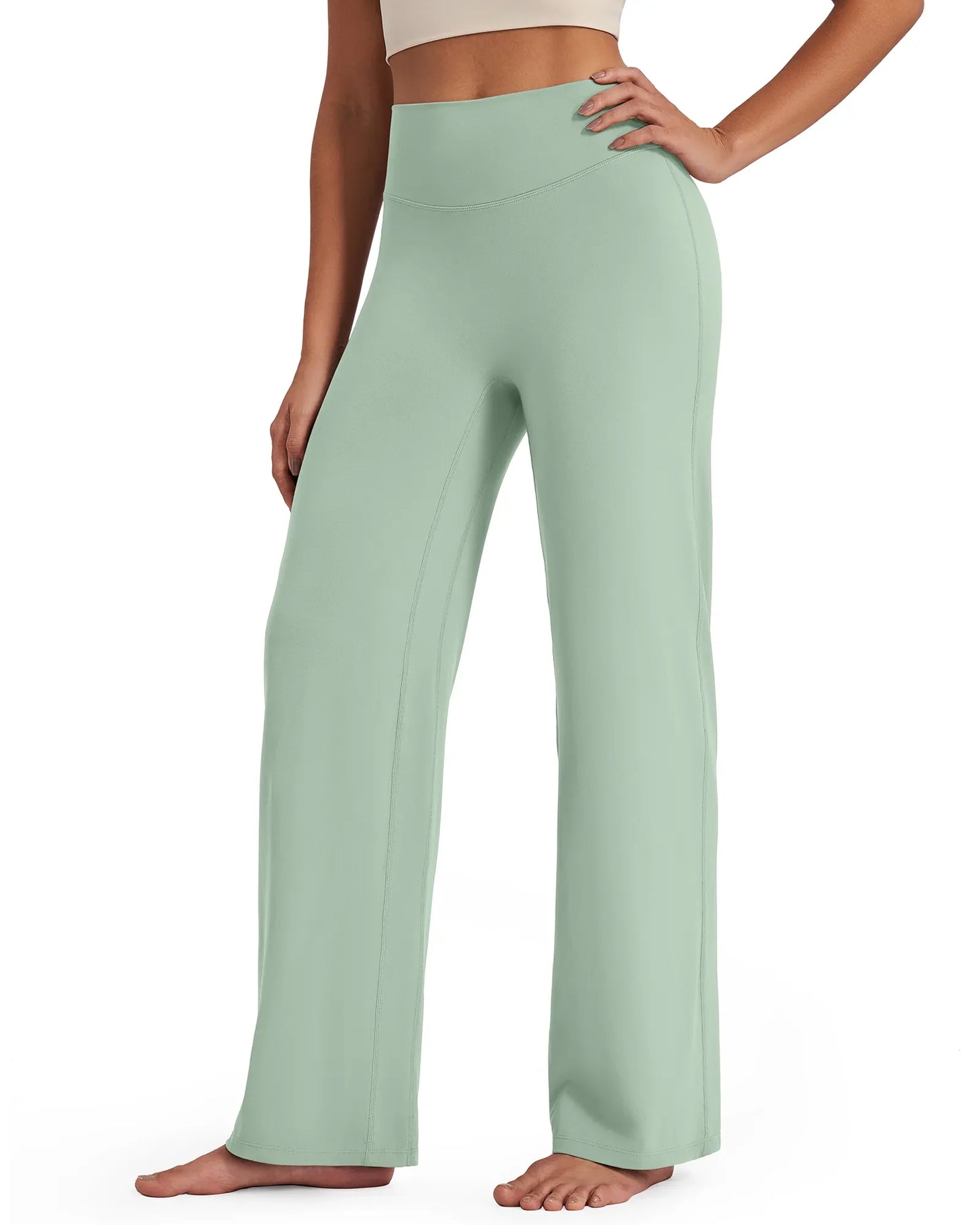 Pantalones de pernera ancha y talle alto BareFeel Tall