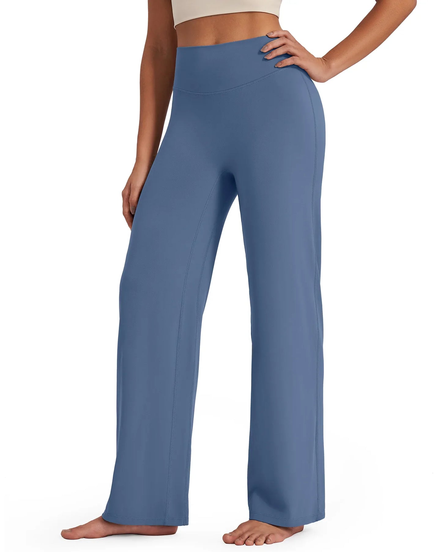 Pantalones de pernera ancha y talle alto BareFeel Tall