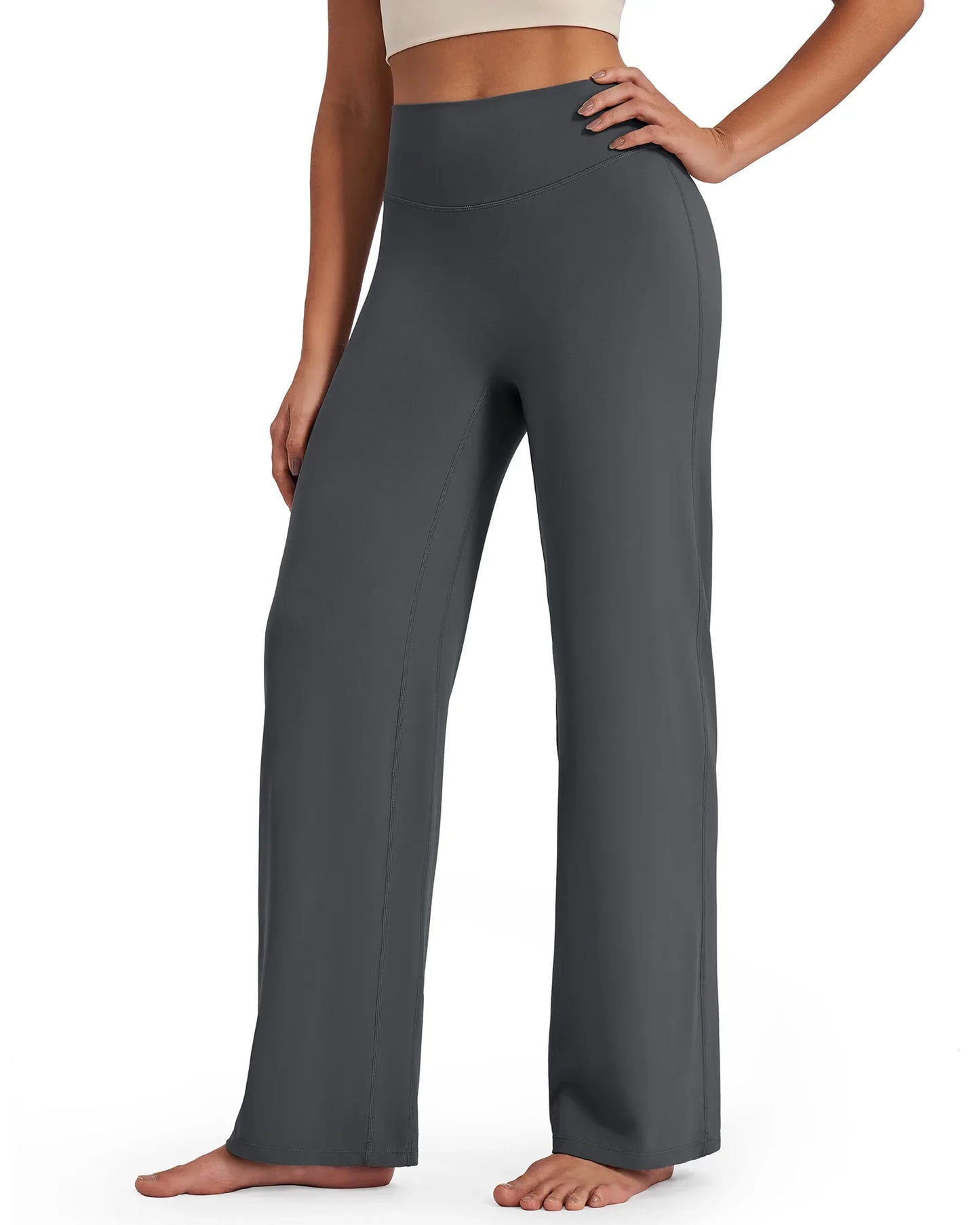 Pantalones de pernera ancha y talle alto BareFeel Tall