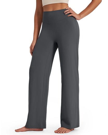 BareFeel Pantalones Anchos de Tiro Alto para Mujer (Talla Petite)