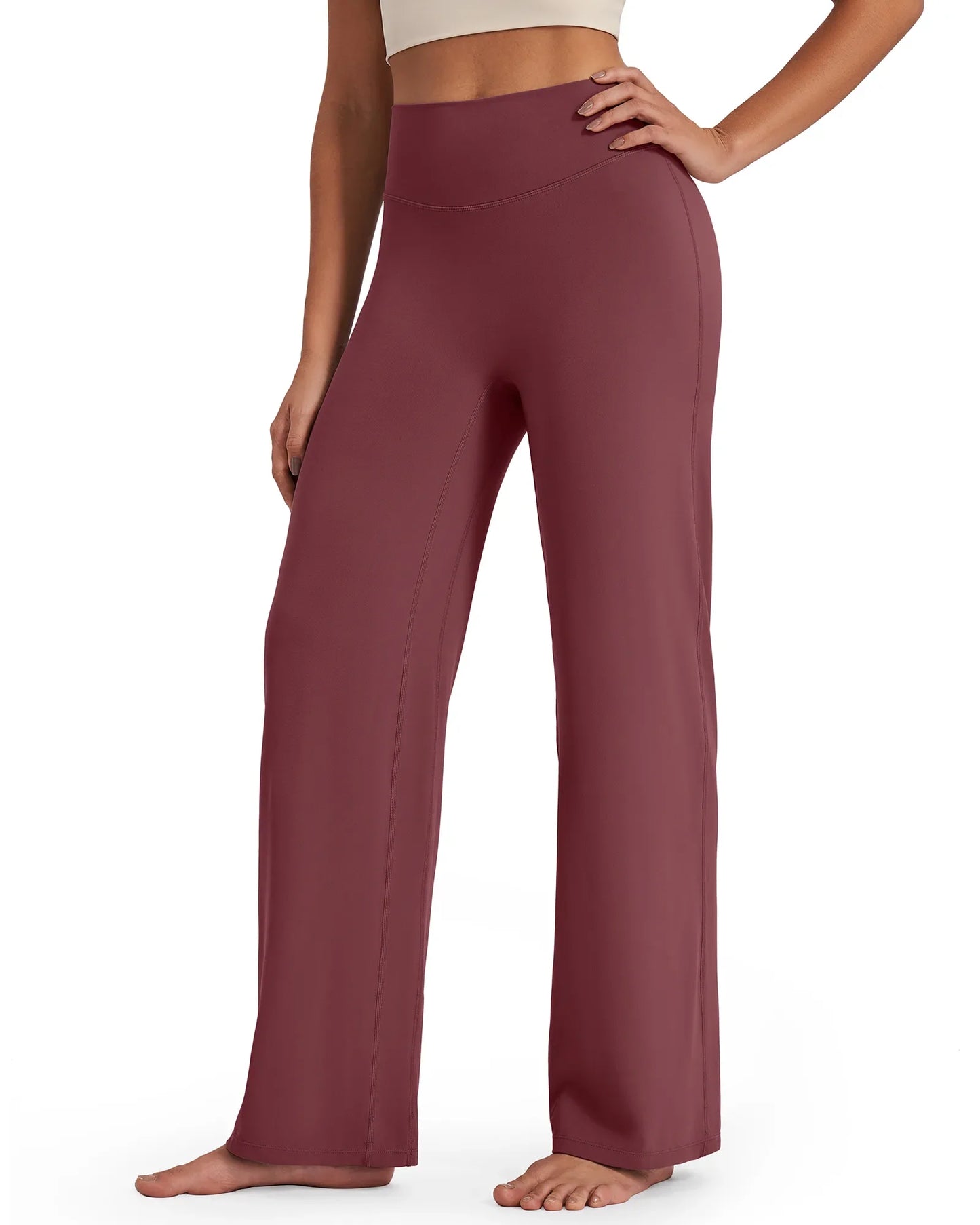 Pantalones de pernera ancha y talle alto BareFeel Tall