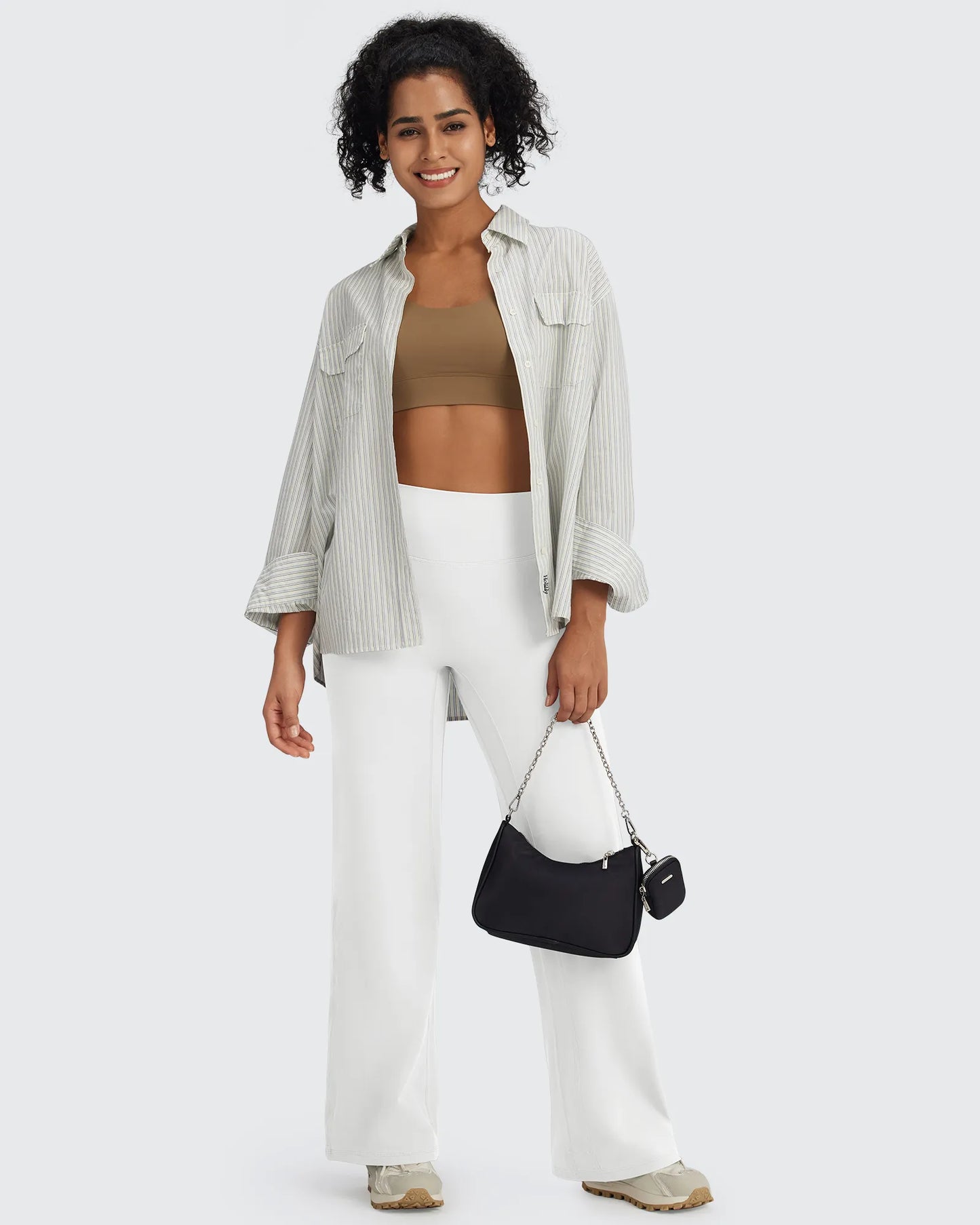 Pantalones de pernera ancha y talle alto BareFeel Tall