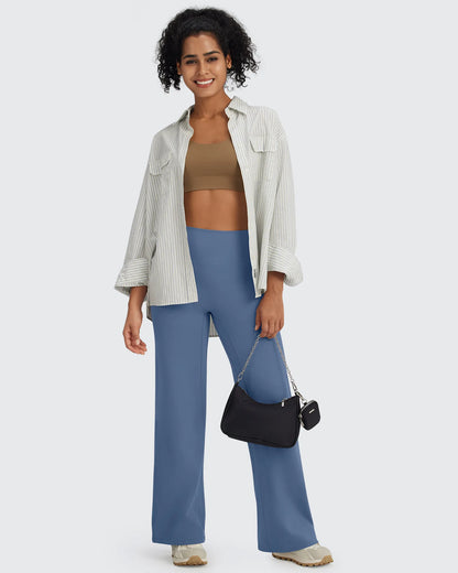 Pantalones de pernera ancha y talle alto BareFeel Tall