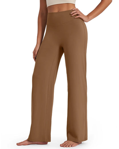 BareFeel Pantalones Anchos de Tiro Alto para Mujer (Talla Petite)