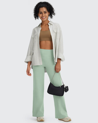 Pantalones de pernera ancha y talle alto BareFeel Tall