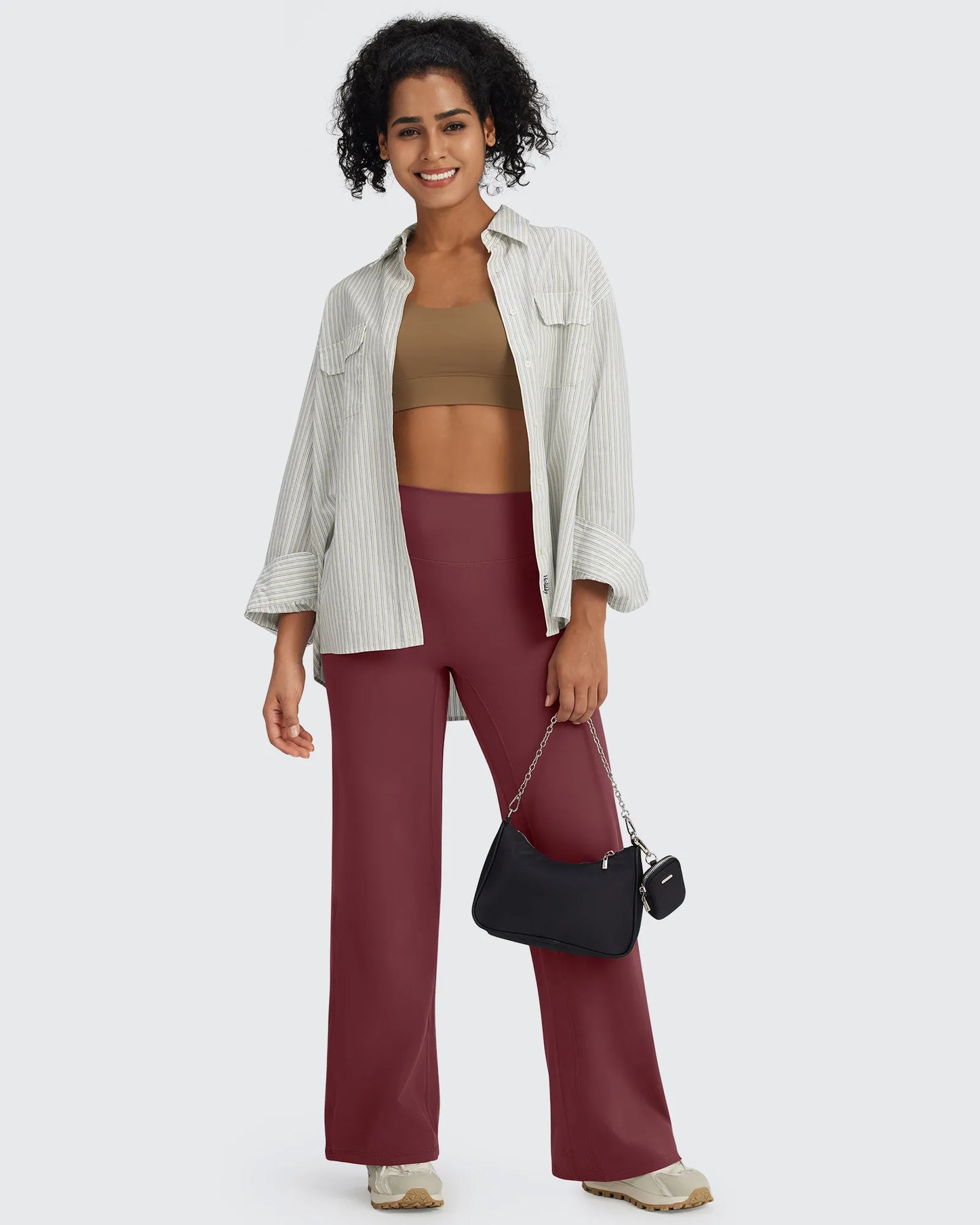 Pantalones de pernera ancha y talle alto BareFeel Tall