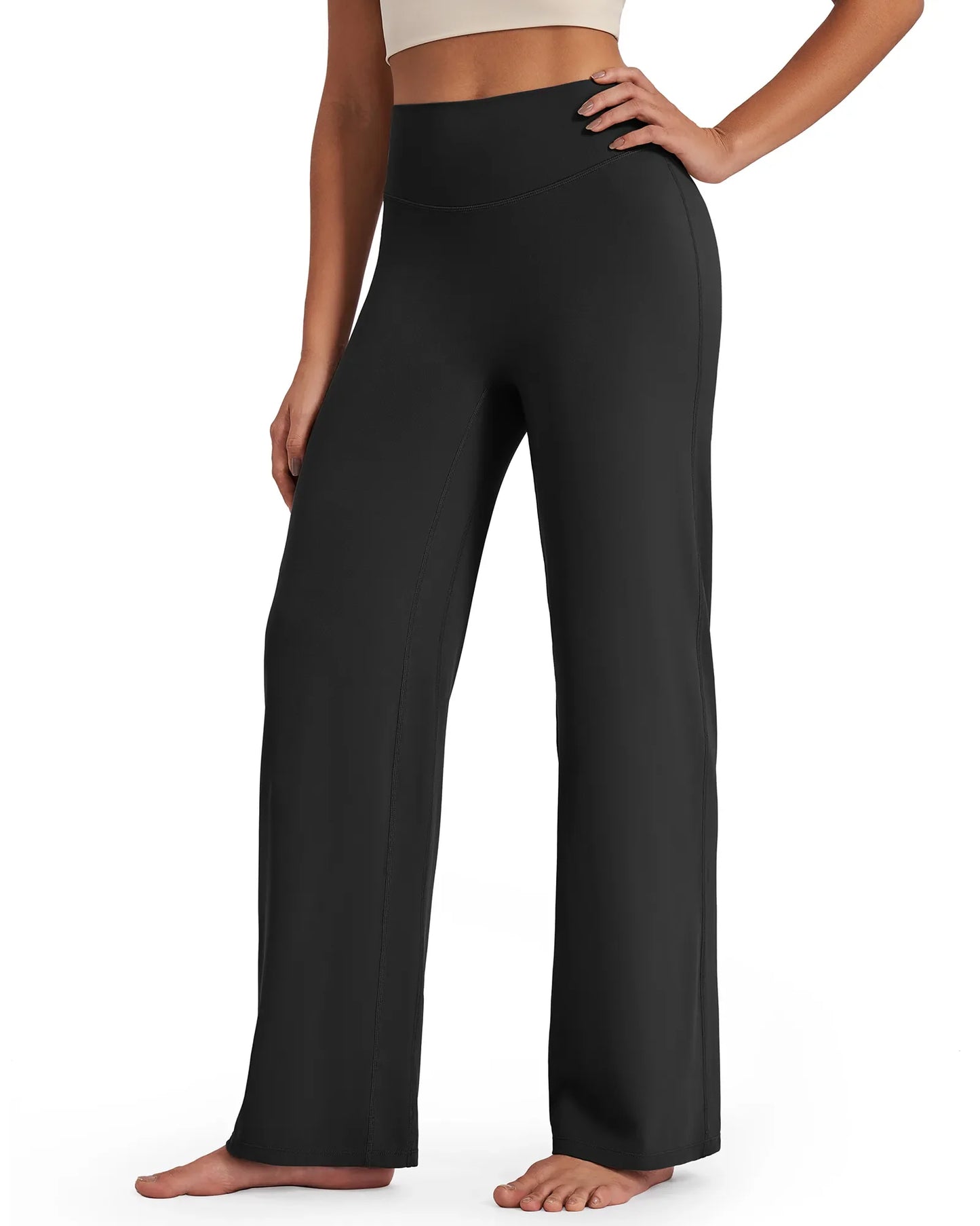 Pantalones de pernera ancha y talle alto BareFeel Tall