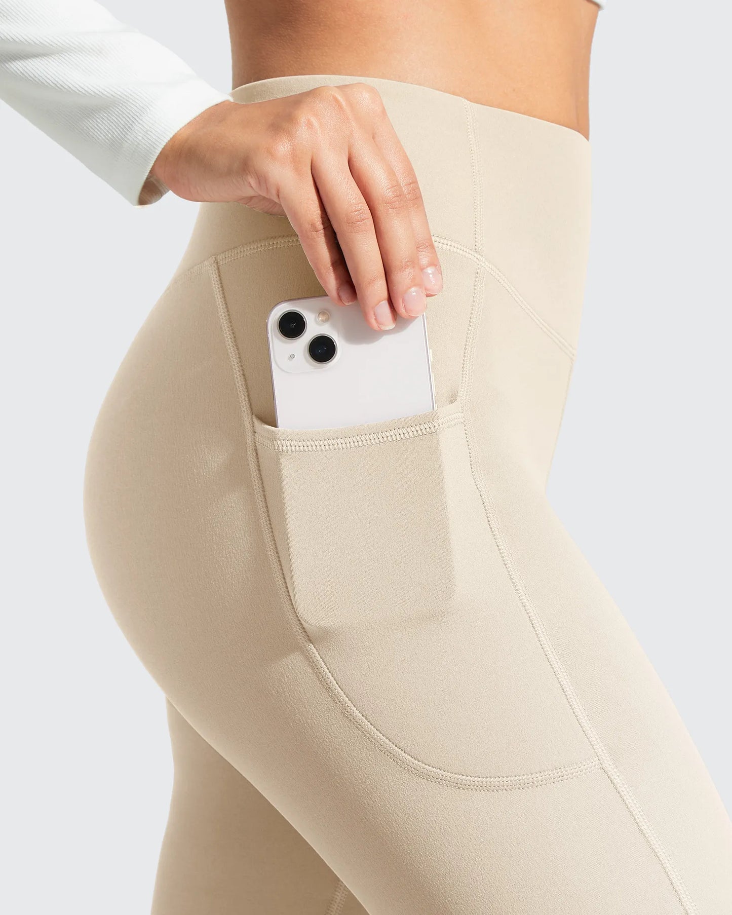 Leggings de yoga y entrenamiento Barefeel de forro polar y gran elasticidad