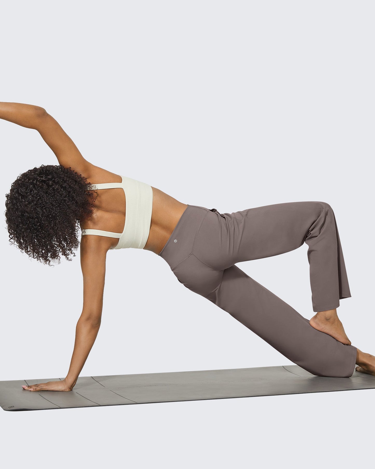 Pantalones de pernera ancha EverGoing de talle alto informales de negocios petite
