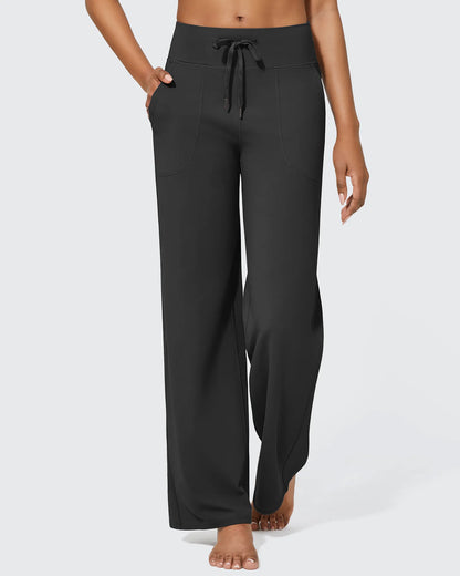 Pantalones anchos de cintura alta EverGoing Business Casual Regular