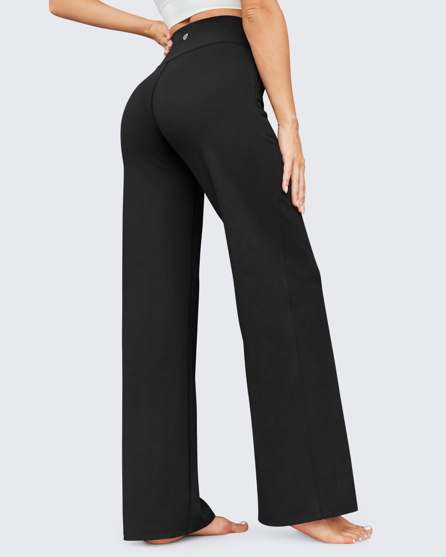 Pantalones anchos de cintura alta EverGoing Business Casual Regular