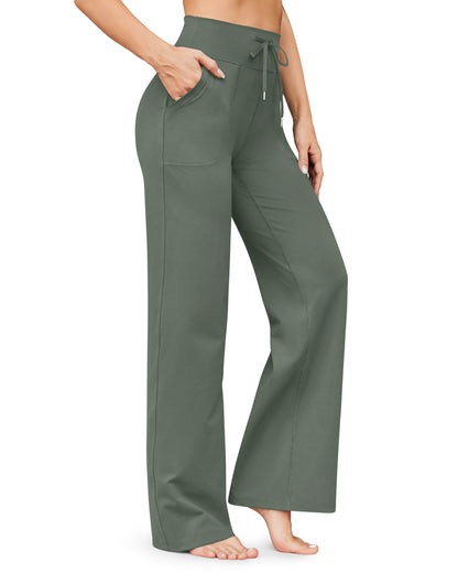 Pantalones anchos de cintura alta EverGoing Business Casual Regular