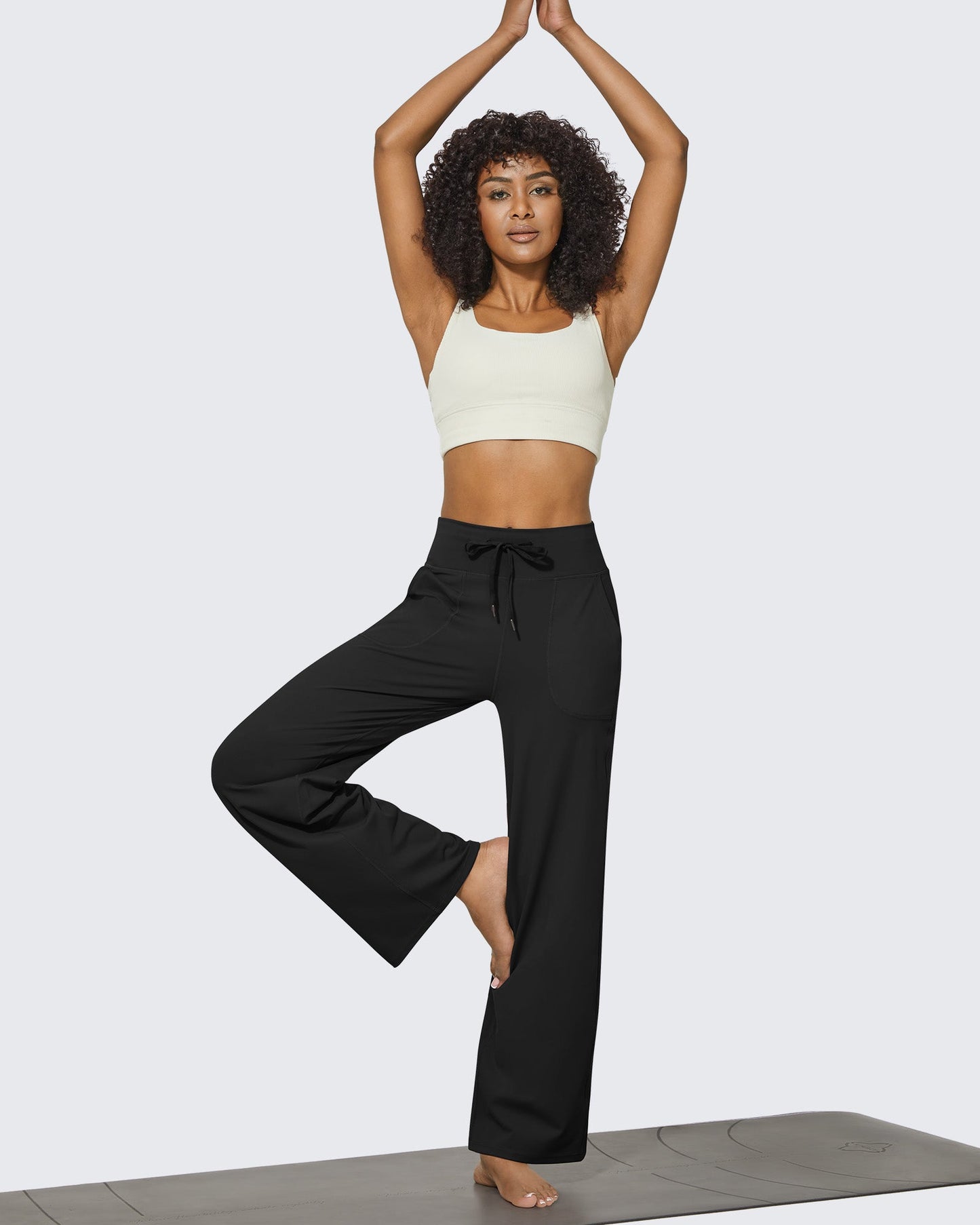 Pantalones anchos de cintura alta EverGoing Business Casual Regular
