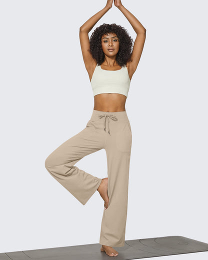Pantalones anchos de cintura alta EverGoing Business Casual Regular