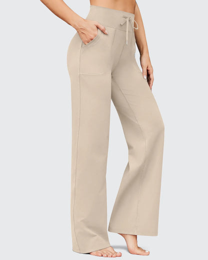Pantalones anchos de cintura alta EverGoing Business Casual Regular