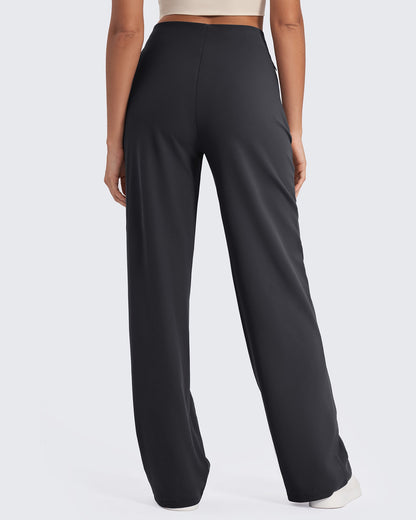 Pantalones de pernera ancha con pliegues delanteros EverGoing Business