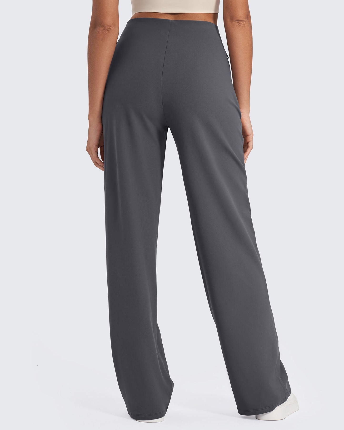 Pantalones de pernera ancha con pliegues delanteros EverGoing Business