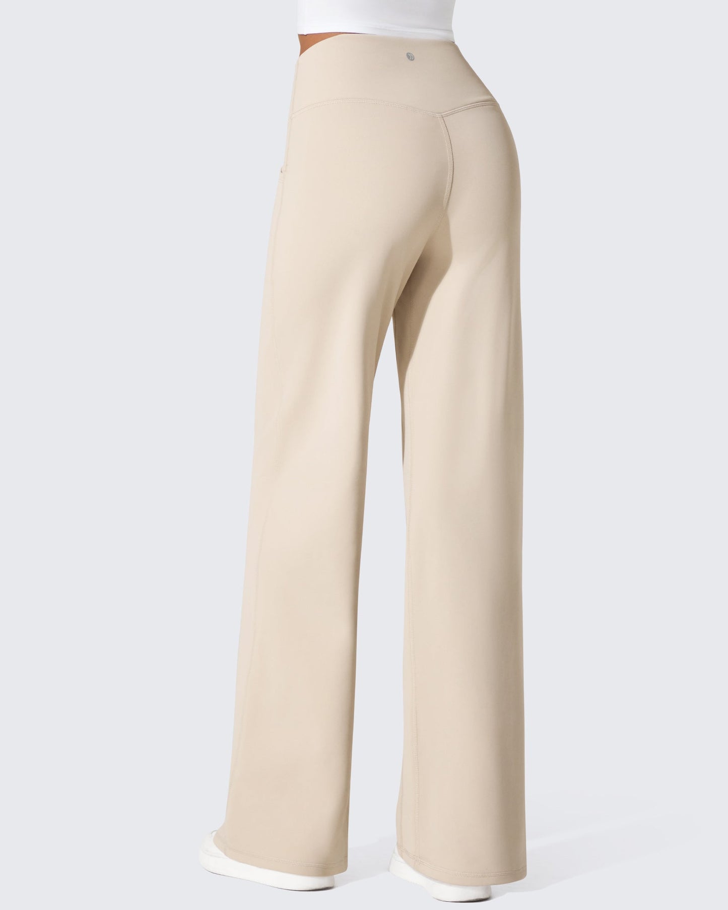 Pantalones térmicos de cintura alta y pierna ancha con forro polar EverGoing