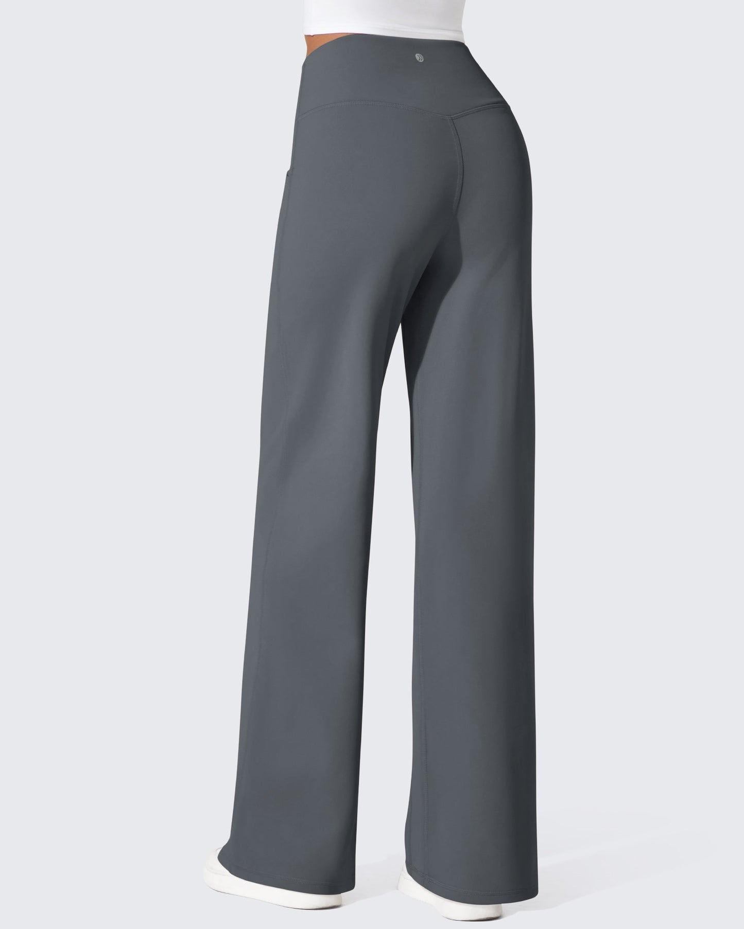 Pantalones térmicos de cintura alta y pierna ancha con forro polar EverGoing