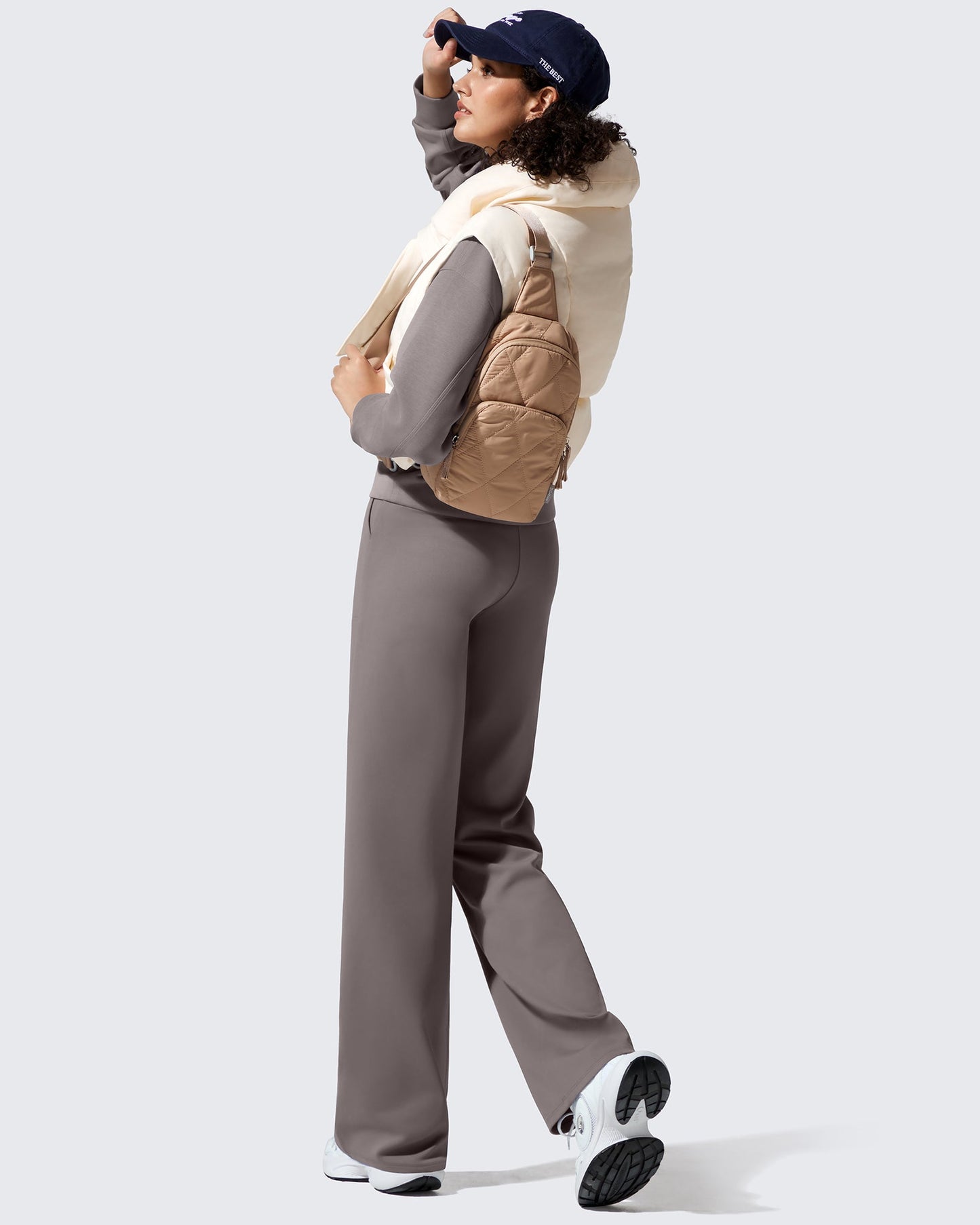 Pantalones de vestir de talle alto con forro polar EverGoing