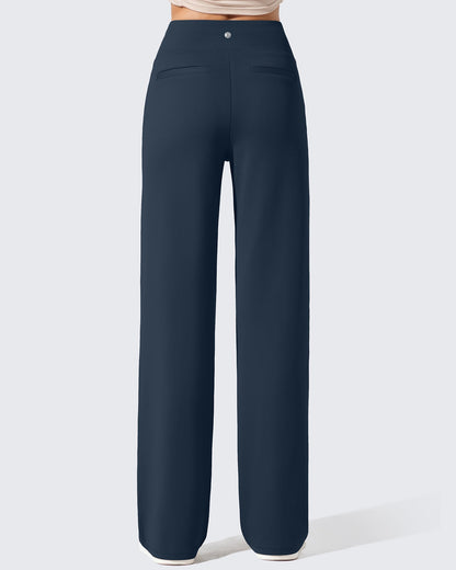 Pantalones de vestir de talle alto con forro polar EverGoing