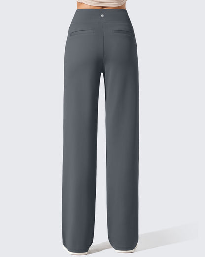 Pantalones de vestir de talle alto con forro polar EverGoing