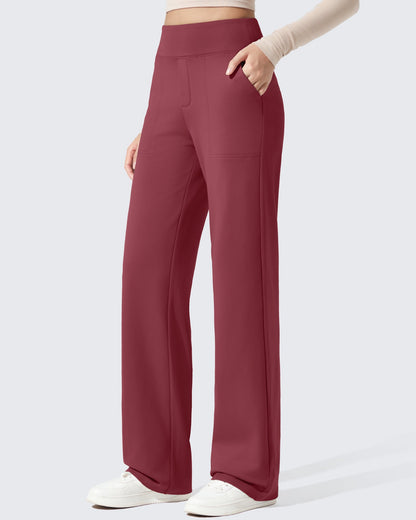 Pantalones de vestir de talle alto con forro polar EverGoing