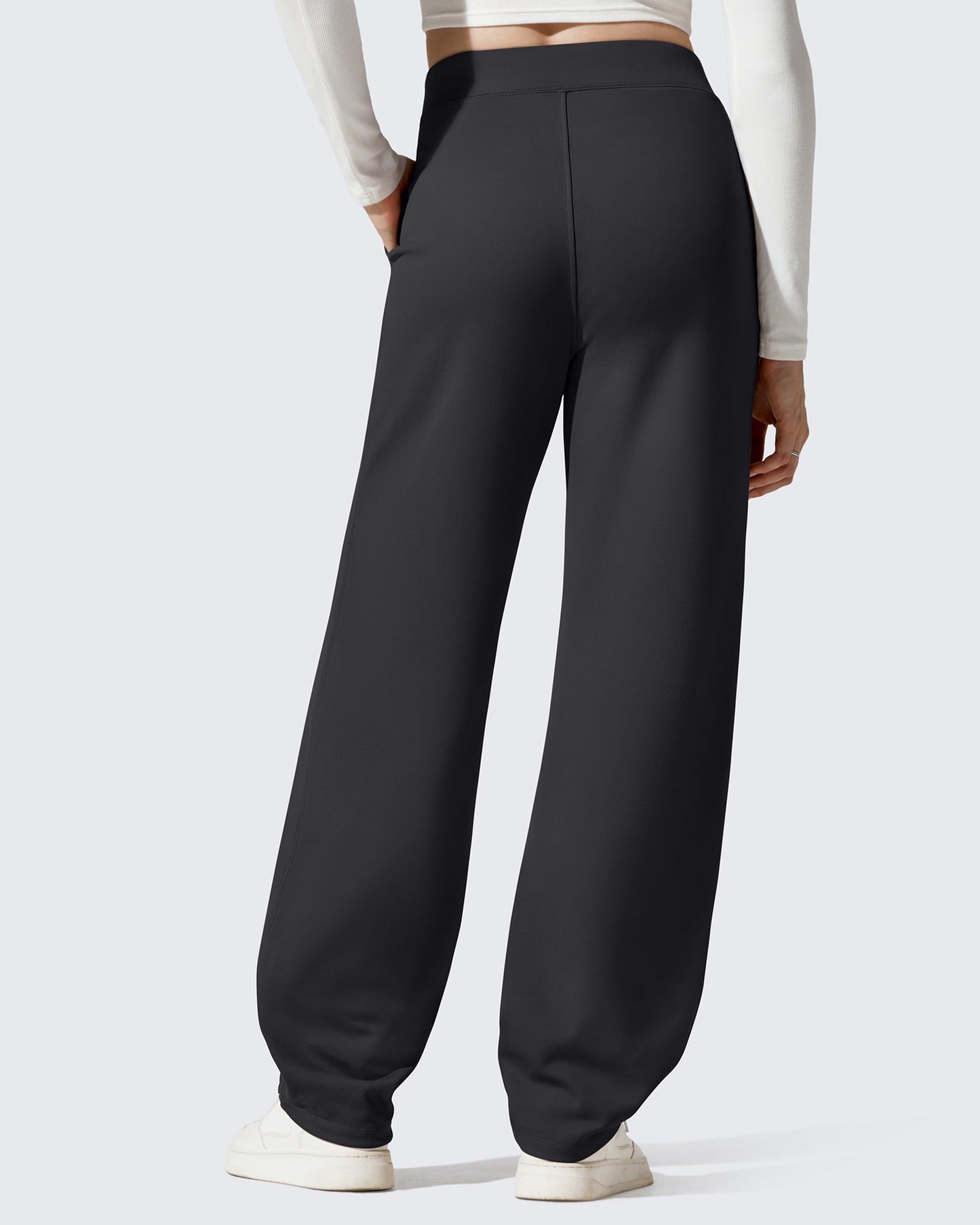 Pantalones EverGoing con forro polar, holgados, cálidos y de pierna estrecha