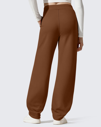 Pantalones EverGoing con forro polar, holgados, cálidos y de pierna estrecha