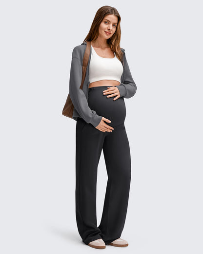 Pantalones de pernera ancha para premamá EverGoing con forro polar