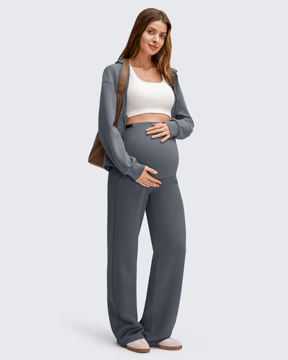 Pantalones de pernera ancha para premamá EverGoing con forro polar