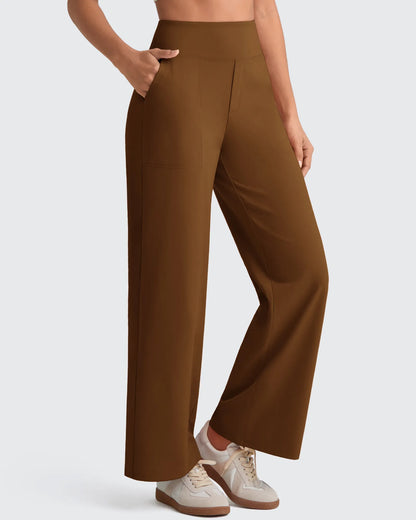 Pantalones Sastre Cortos Elásticos de Talle Alto EverGoing para Mujer (Talla Pequeña)