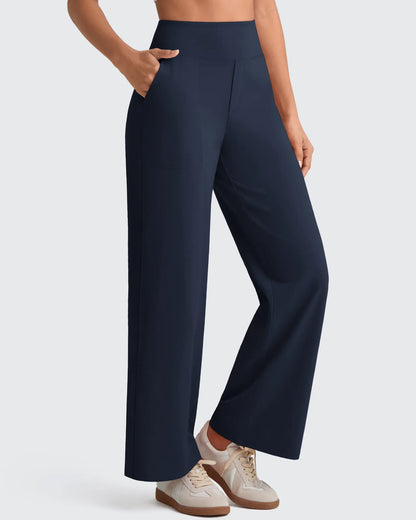 Pantalones Sastre Cortos Elásticos de Talle Alto EverGoing para Mujer (Talla Pequeña)