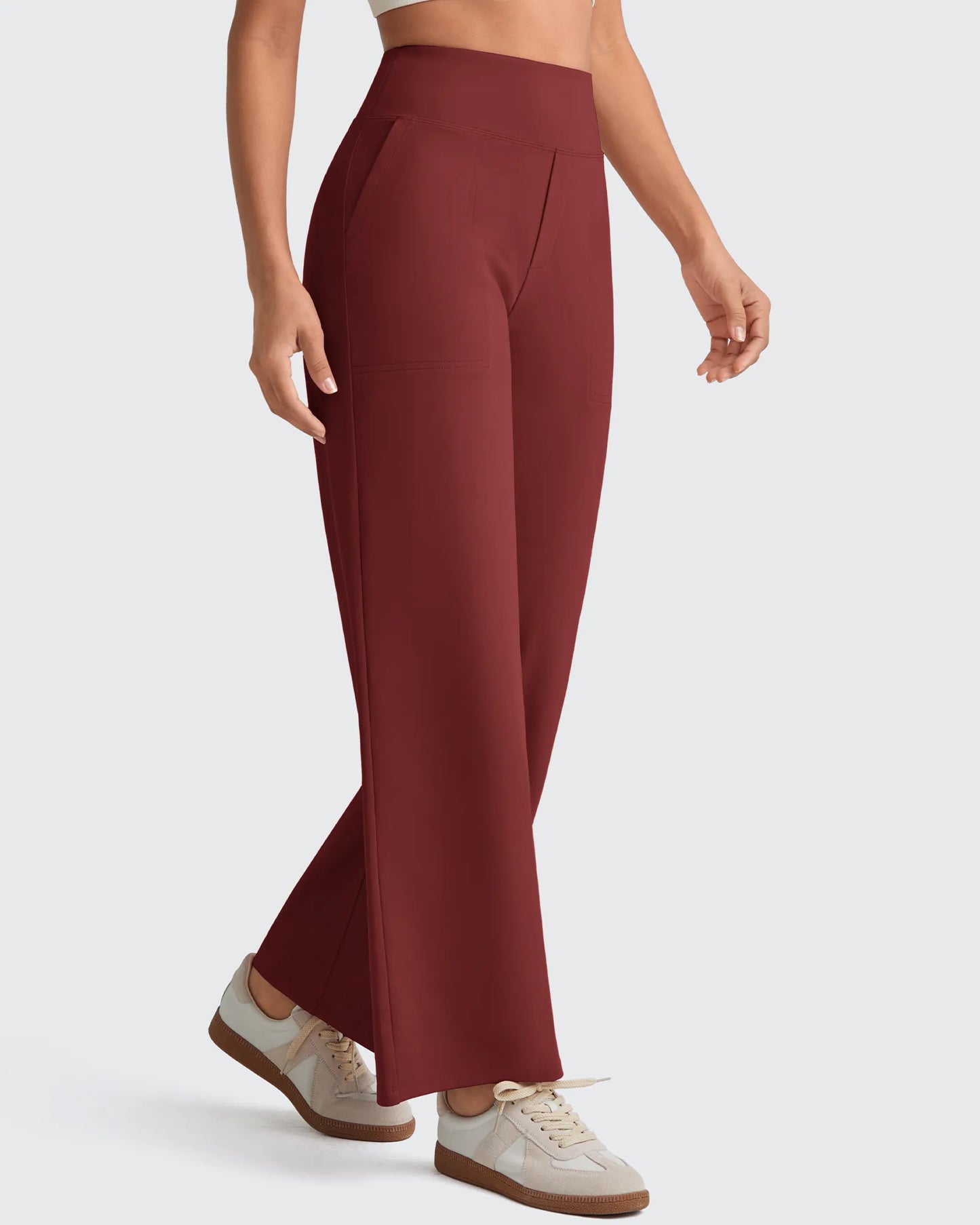 Pantalones Sastre Cortos Elásticos de Talle Alto EverGoing para Mujer (Talla Pequeña)
