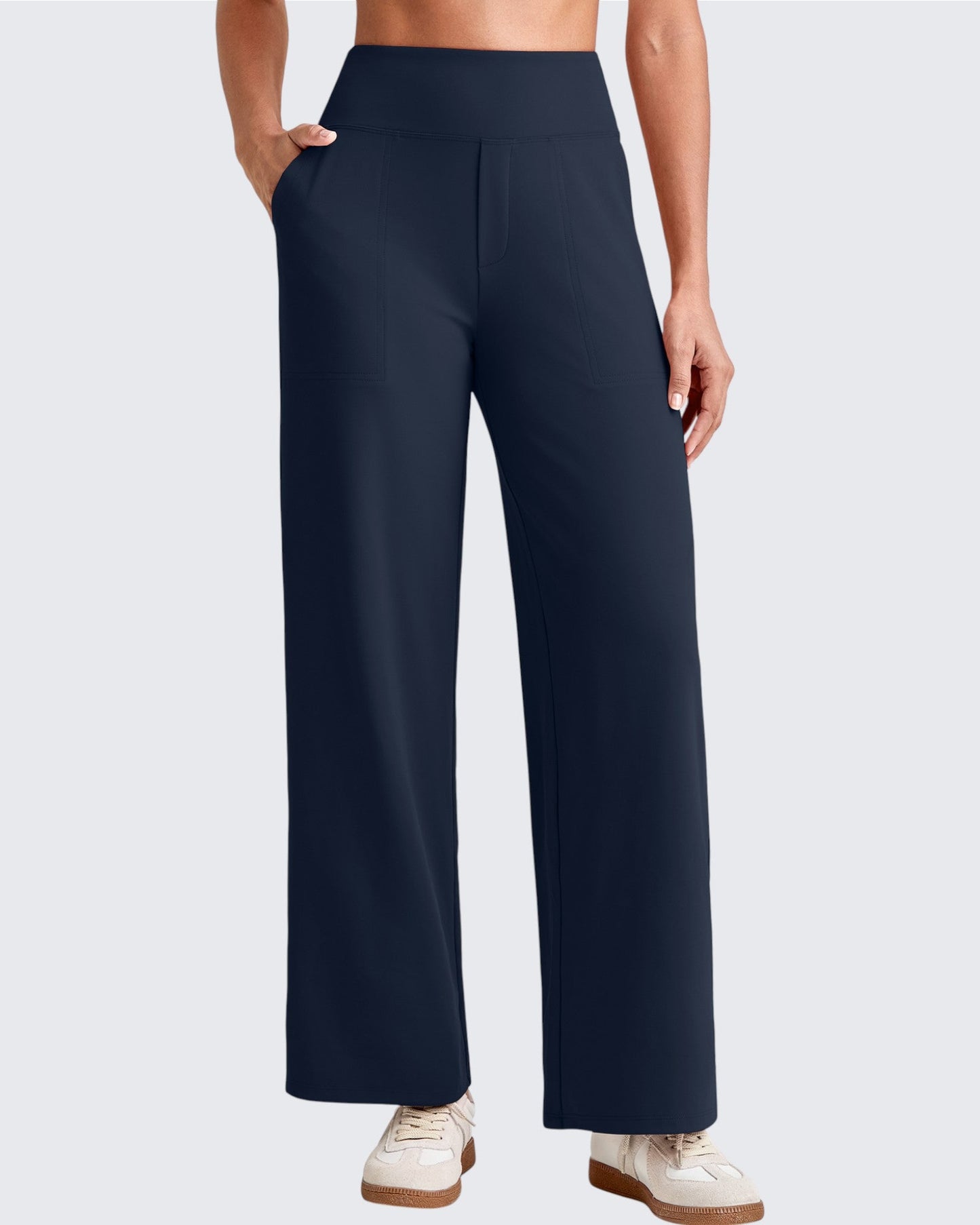 Pantalones Sastre Cortos Elásticos de Talle Alto EverGoing para Mujer (Talla Pequeña)