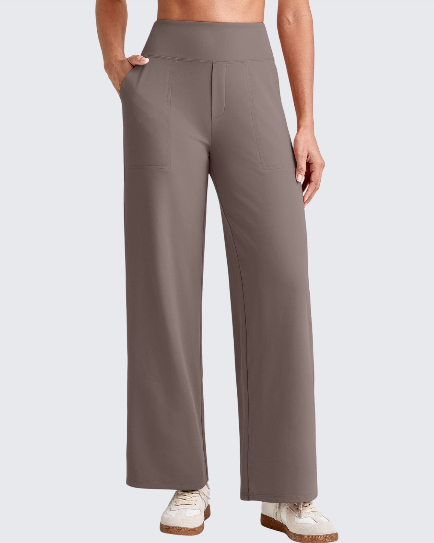 Pantalones Sastre Cortos Elásticos de Talle Alto EverGoing para Mujer (Talla Pequeña)