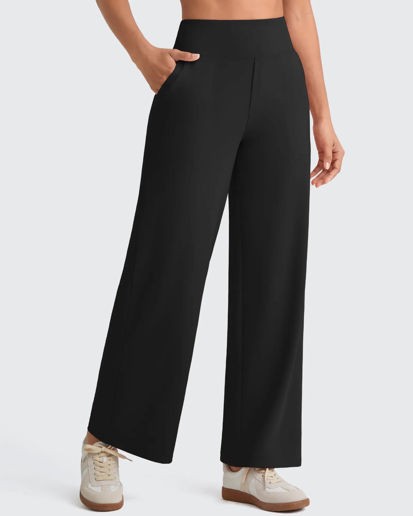 Pantalones de vestir capri elásticos de tiro alto EverGoing Tall