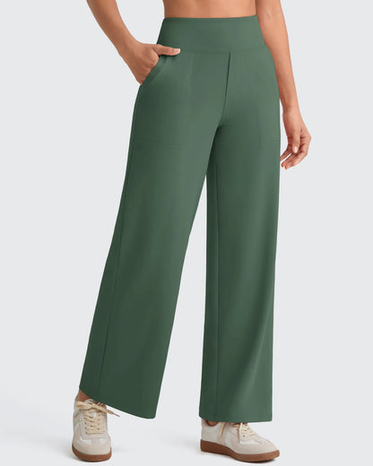 Pantalones de vestir capri elásticos de tiro alto EverGoing Tall