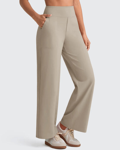 Pantalones de vestir capri elásticos de tiro alto EverGoing Tall