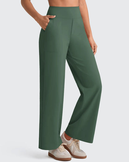 Pantalones de vestir capri elásticos de tiro alto EverGoing Tall