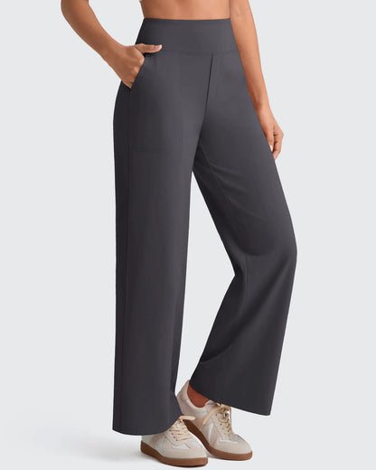 Pantalones de vestir capri elásticos de tiro alto EverGoing Tall