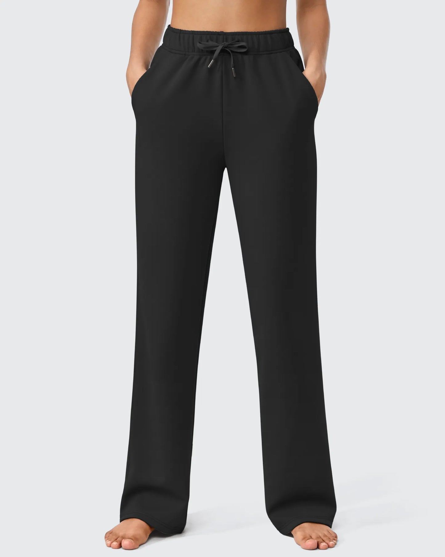 Pantalones casuales con cordón, forro polar EverGoing Loose, tiro regular