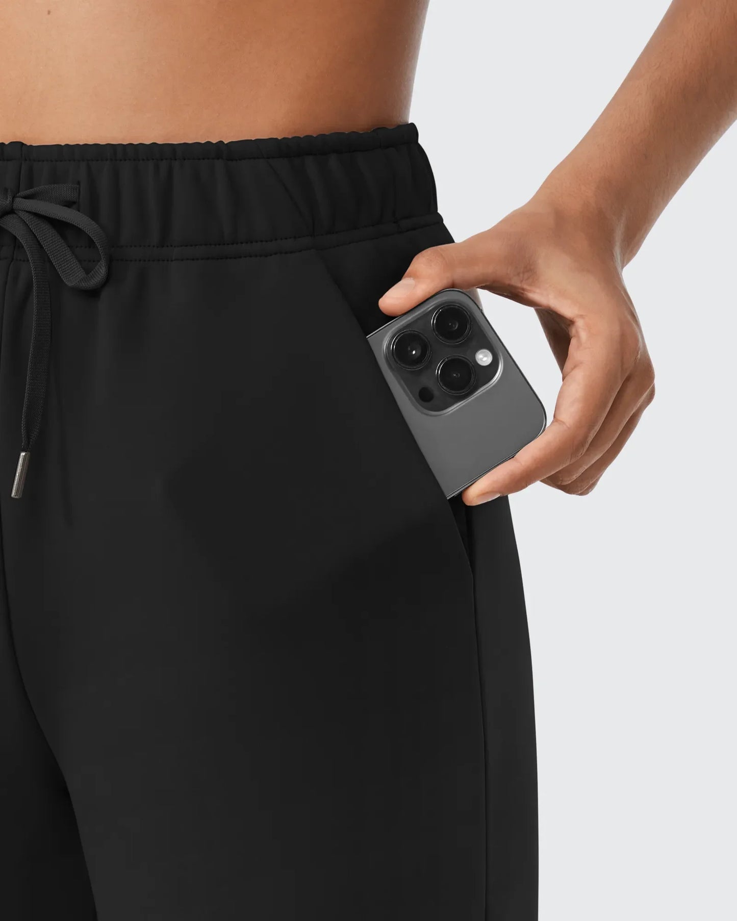 Pantalones casuales con cordón y forro polar EverGoing