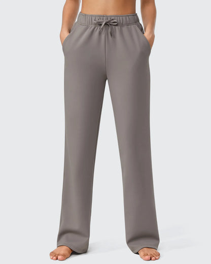 Pantalones casuales con cordón y forro polar EverGoing