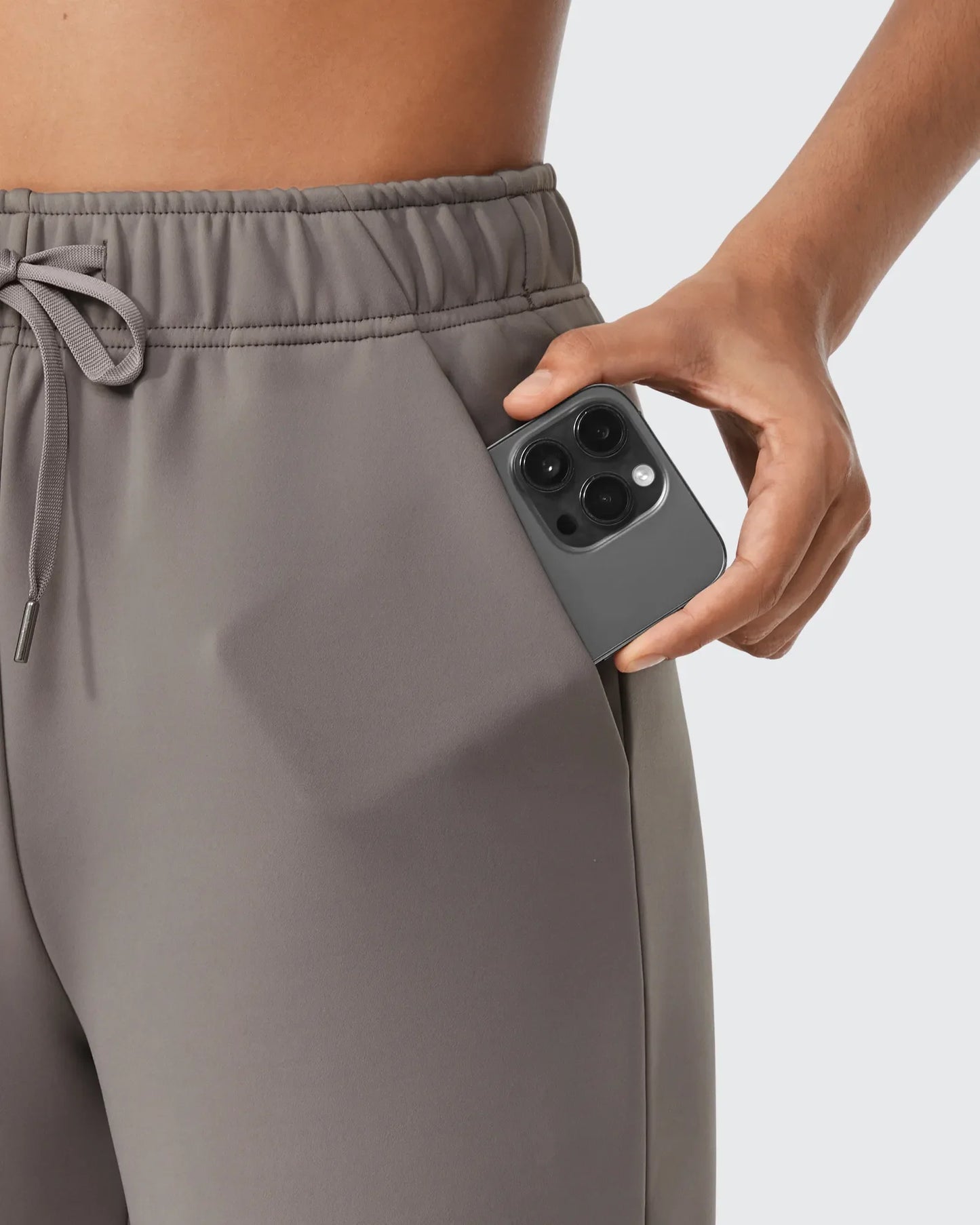 Pantalones casuales EverGoing largos con cordón y forro polar