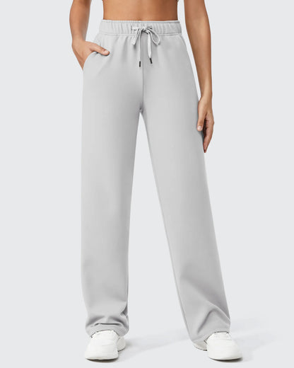 Pantalones casuales con cordón, forro polar EverGoing Loose, tiro regular